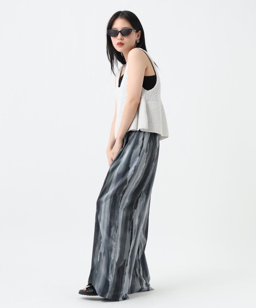 ベスト ジレ 2WAYコットンメランジニットNS/672140 レディースの画像