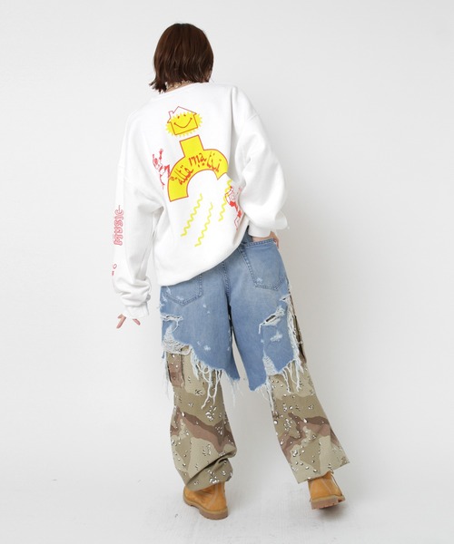 「RNA」 スウェットカットソー MEDIUM ホワイト レディース_画像3