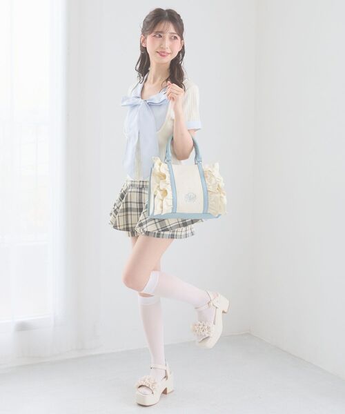 MAJESTIC LEGON（マジェスティックレゴン） ハンドバッグ フリル