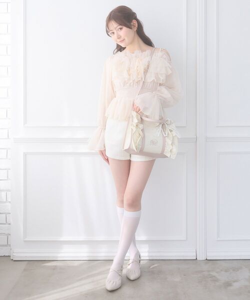 MAJESTIC LEGON（マジェスティックレゴン） ハンドバッグ フリル