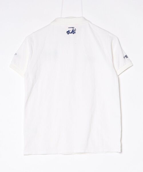 「BEAMS GOLF」 半袖ポロシャツ LARGE ホワイト レディース_画像2