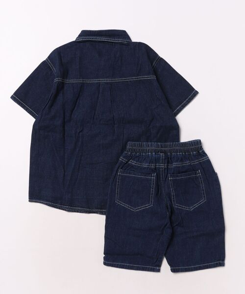 VIBGYOR セットアップ FReePLACe/キッズ デニム 半袖 ハーフパンツ