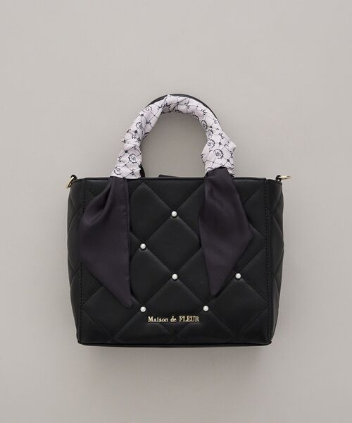 Maison de FLEUR（メゾンドフルール） トートバッグ スカーフ付き 