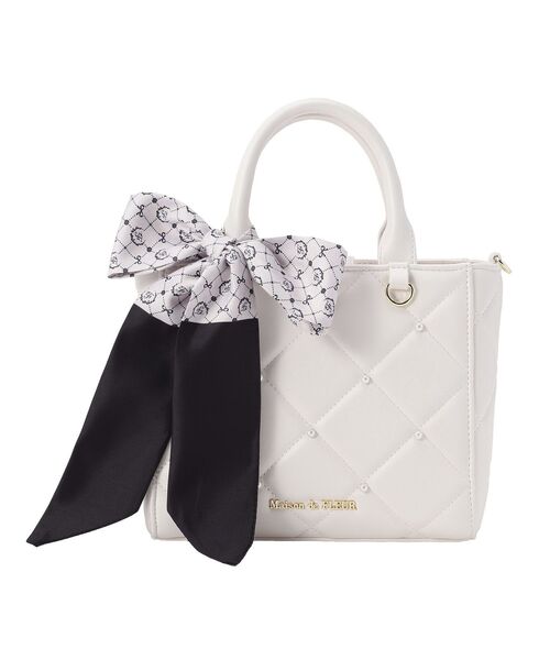 Maison de FLEUR（メゾンドフルール） トートバッグ スカーフ付き 
