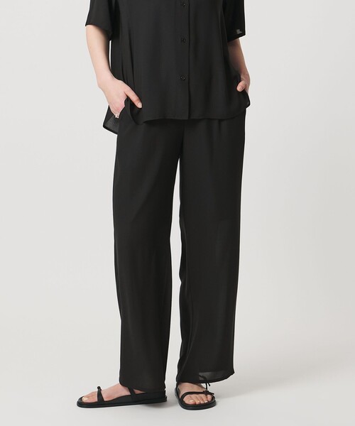 パンツ 「MARW UNITED ARROWS」シフォン ギャザー パンツ レディース