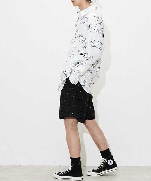 「CONVERSE TOKYO」 長袖シャツ FREE ホワイト メンズ_画像3