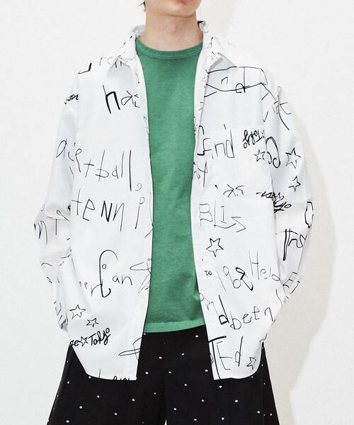 「CONVERSE TOKYO」 長袖シャツ FREE ホワイト メンズ_画像5