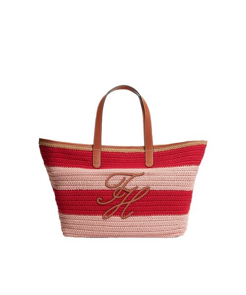 新品 未使用 ☆ トミーヒルフィガー ☆ トートバッグ 大容量 TOMMY HILFIGER（トミー・ヒルフィガー） トートバッグ クロシェマリン