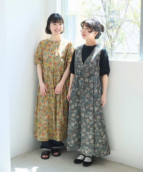 l'atelier du savon（アトリエドゥサボン） ワンピース 夏 ばらの