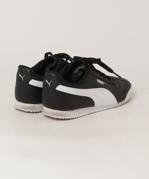 「PUMA」 ローカットスニーカー 24.5cm ブラック×ホワイト メンズ_画像2