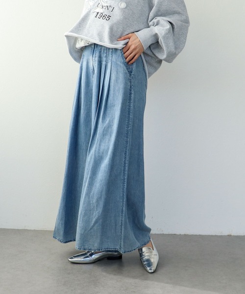 Three Four Time（スリーフォータイム） ワイドパンツ ジーンズ デニム 