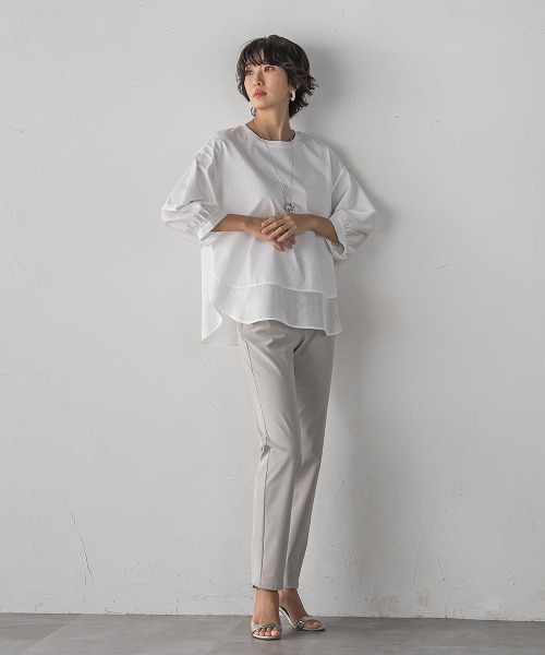 la.f（ラ・エフ） tシャツ シアー切り替えカットソー レディース