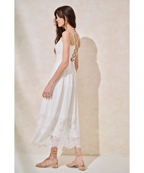 Estella.K ワンピース Sicilia Lace Dress コードレースタックドレス