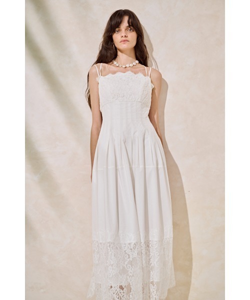 Estella.K ワンピース Sicilia Lace Dress コードレースタックドレス