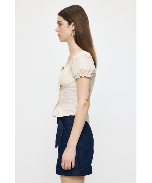 MOUSSY（マウジー） ブラウス シャツ POLKA DOT CORSET ブラウス 