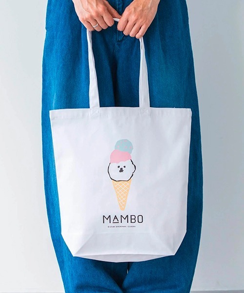 mambo さま　専用ページ　クリーム MAMBO トートバッグ キャンバストート/ SUMMER アイスクリーム