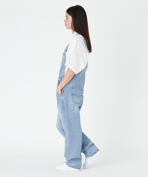 Levi's（リーバイス） オーバーオール S ライトインディゴブルー