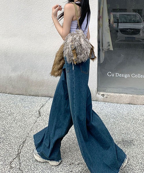 「meJane」 デニムパンツ L ブルー レディース_画像2