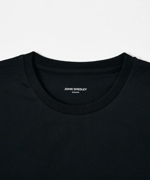 JOHN SMEDLEY（ジョンスメドレー） 長袖Tシャツ S ブラック メンズ