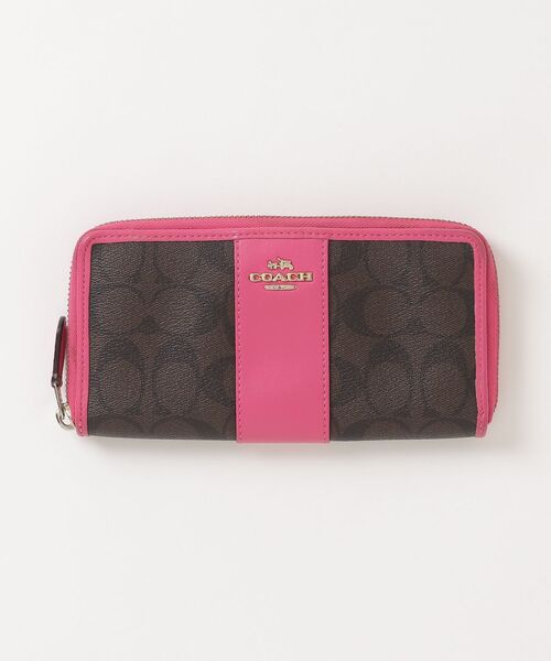 COACH 長財布 ブラック ピンク バイカラー 購入店レシート 箱付き COACH（コーチ） 財布 - ピンク レディース : ZOZOTOWN Yahoo!店