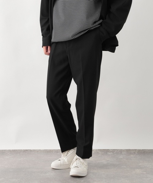 「GLOBAL WORK」 スラックス LARGE ネイビー メンズ_画像4