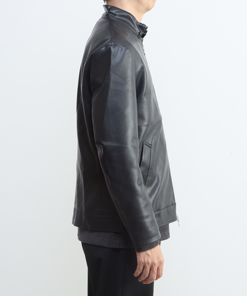 MEN'S MELROSE 革ジャン ライダース フェイクレザーライダースブルゾン