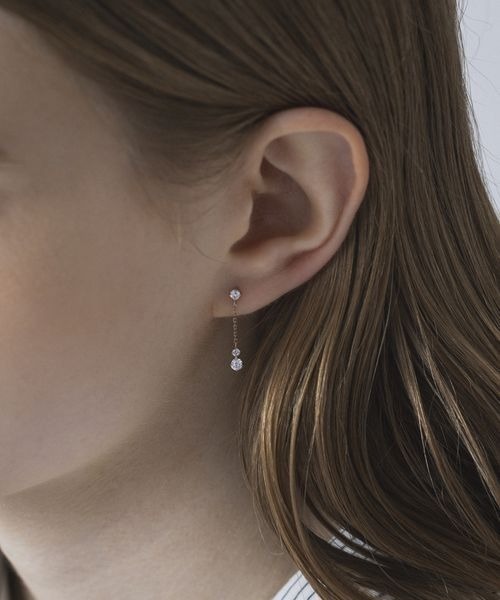 4℃ ピアス K10ピンクゴールドピアス レディース : ZOZOTOWN