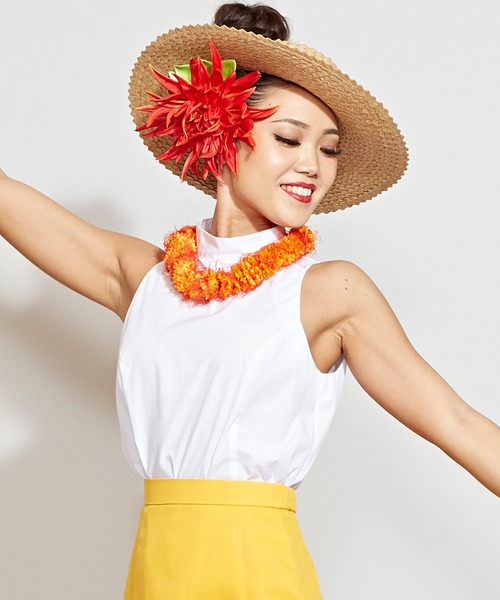 ブラウス シャツ 「Maunaloa」アメスリスタンドブラウス レディース