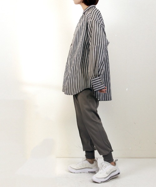 STYLEBLOCK（スタイルブロック） パンツ ツイル裾リブジョガーパンツ