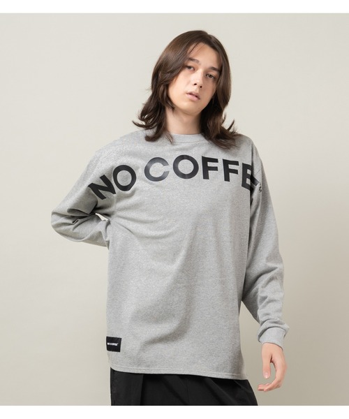 NO COFFEE（ノーコーヒー） tシャツ ビッグロゴプリントL/S TEE メンズ