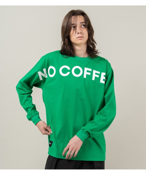 NO COFFEE（ノーコーヒー） tシャツ ビッグロゴプリントL/S TEE メンズ
