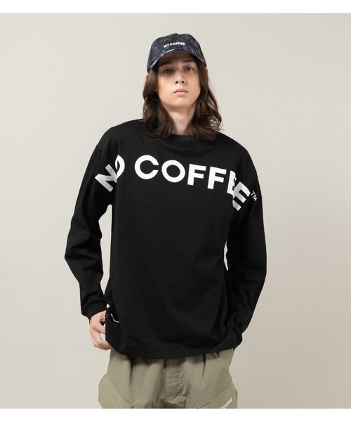 NO COFFEE（ノーコーヒー） tシャツ ビッグロゴプリントL/S TEE メンズ