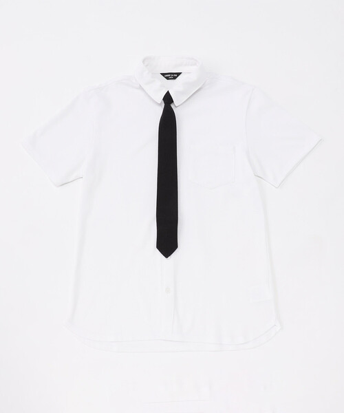 COMME CA ISM（コムサイズム） ブラウス シャツ ネクタイ付き半袖