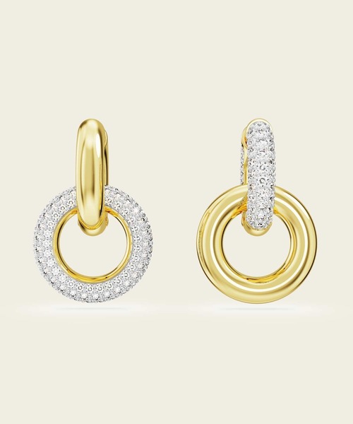 SWAROVSKI ピアス 「公式」「スワロフスキー」Dextera フープ