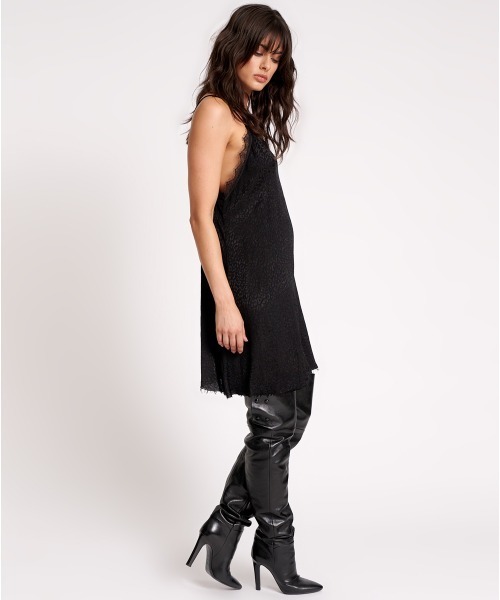 One Tea spoon ワンピース BLACK ANGEL DELIRIOUS SLIP DRESS