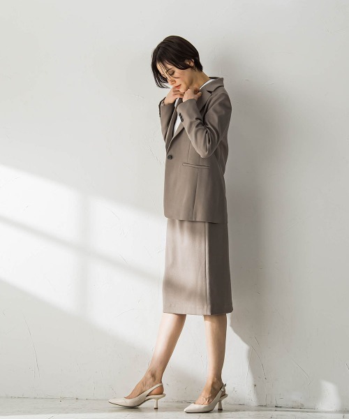 スカート レディース ツムギートストレッチスカート「セットアップ  