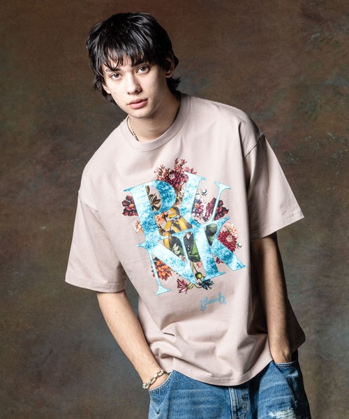 glamb（グラム） tシャツ Punk Bouquet T-Shirt / パンクブーケT