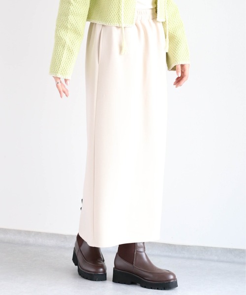 ワンピース epa jumper skirt\"WHT\" ジップアップニット×スカートセット(セットアップ)｜ワンピース｜emmi