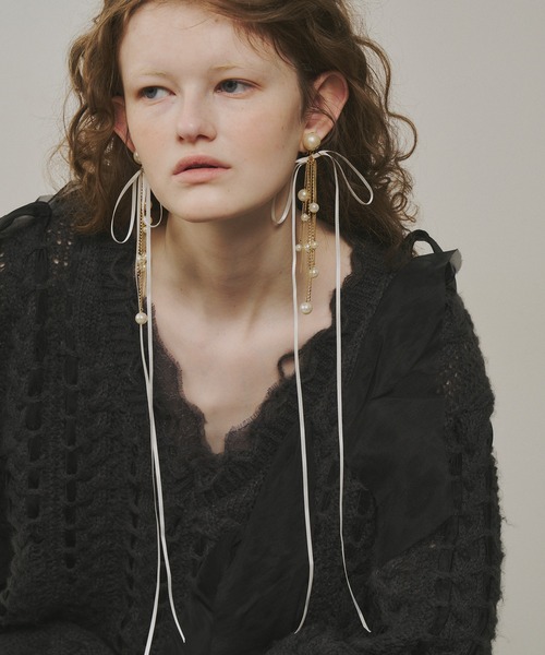 た*や様 正規品CHANELリボンモチーフ・ロングチェーンピアス imgrc0087399414.jpg