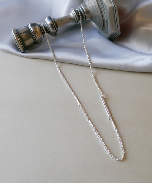 e.m.（イーエム） ネックレス SILVER925 ミックスロングネックレスB