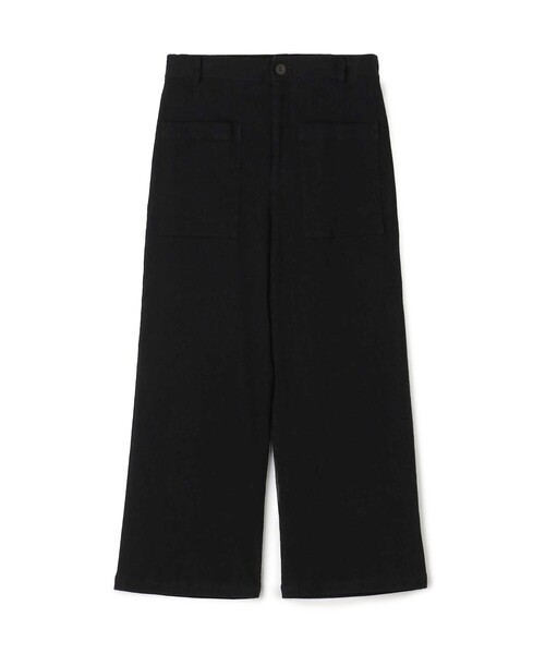 GALERIE VIE パンツ コットンリネンストレッチ クロップドパンツ