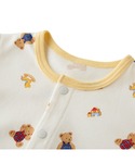 ベビー服 ロンパース ミキハウスベア総柄カバーオールの詳細画像3