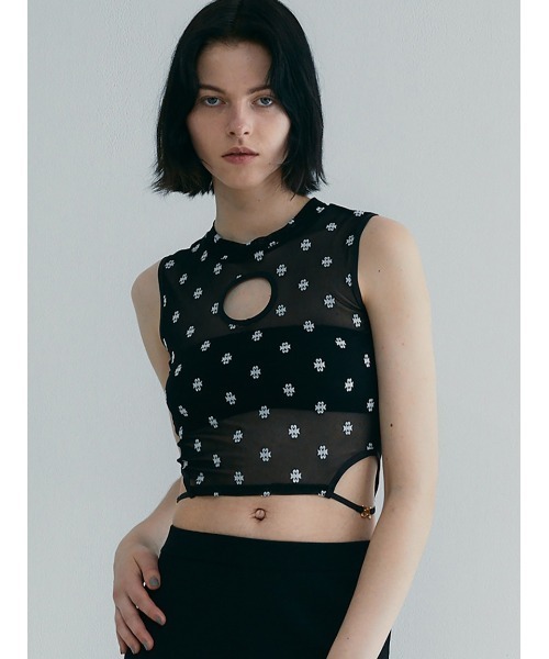 SORIN タンクトップ ノースリーブ SWAN LAKE Cut-out Tank Top