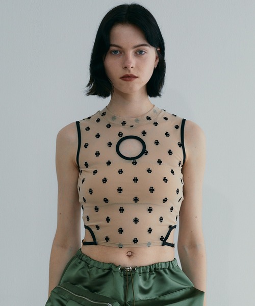 タンクトップ ノースリーブ asymmentry tank top レディース MUHET タンクトップ ノースリーブ layered like tank top with