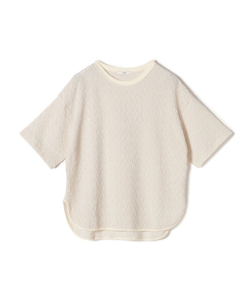 tシャツ セカンドスキン ハーフスリーブプルオーバー レディース SHIPS tシャツ 「手洗い可能」ランダム ブルーゼ ショート
