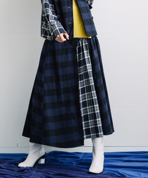 AULA AILA」 ロングスカート 1 ネイビー レディース : 84798044  