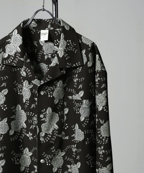 ZIP FIVE（ジップ ファイブ） シャツ 「NATURE GLOBE」 総柄 オープン