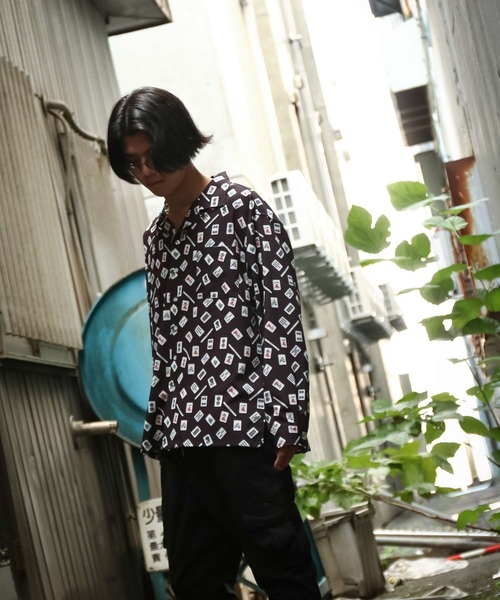 ZIP FIVE（ジップ ファイブ） シャツ 「NATURE GLOBE」 総柄 オープン