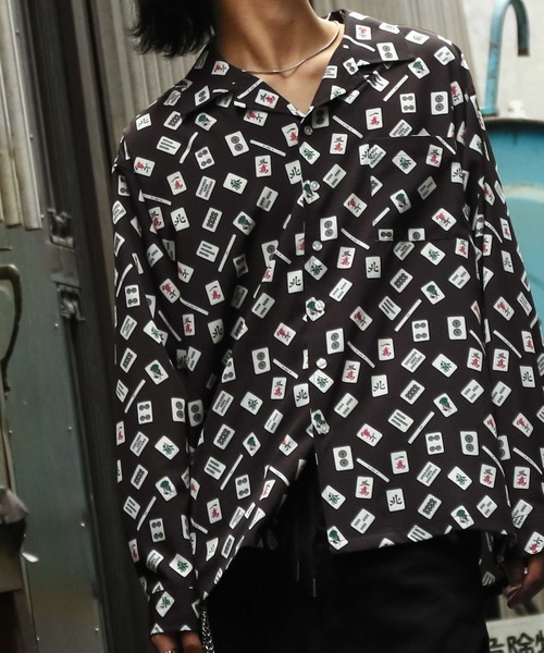 ZIP FIVE（ジップ ファイブ） シャツ 「NATURE GLOBE」 総柄 オープン