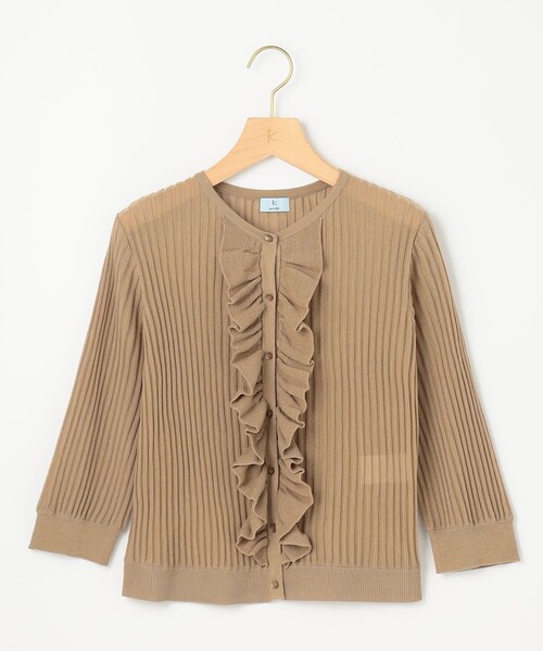 組曲（KUMIKYOKU） カーディガン シアーニット フリルカーディガン